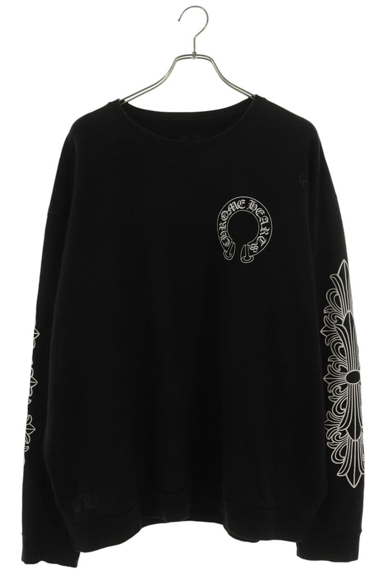 Chrome Hearts SWTSHRT PLVR Floral Back Horseshoe Size XL