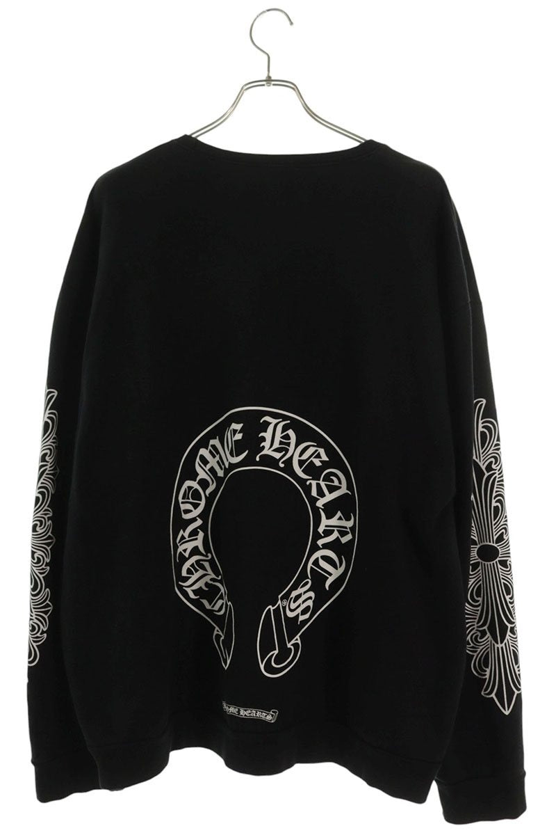 Chrome Hearts SWTSHRT PLVR Floral Back Horseshoe Size XL