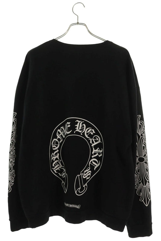 Chrome Hearts SWTSHRT PLVR Floral Back Horseshoe Size XL