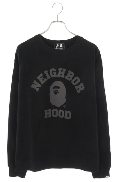 A BATHING APE x NEIGHBORHOOD Front Logo Sweatshirt Size XL