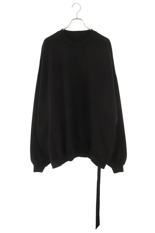 DRKSHDW 26SS HUN Crewneck Washed Cotton Sweat Black Size XXL
