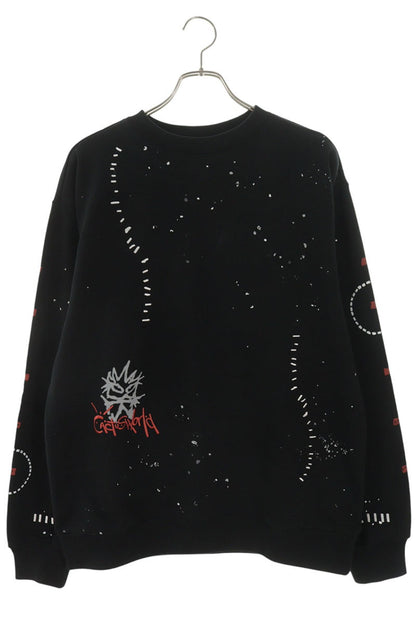 Cactus Jack Stitched Crewneck Sweatshirt Black Size M