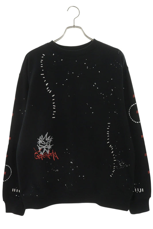 Cactus Jack Stitched Crewneck Sweatshirt Black Size M