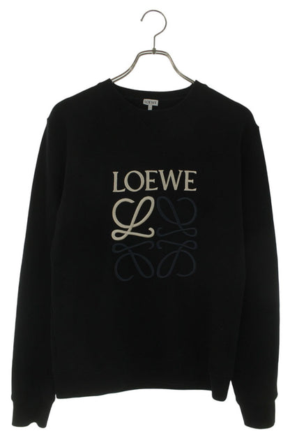 LOEWE Anagram Embroidered Cotton Crewneck Sweatshirt Size S