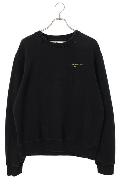 OFF-WHITE 19AW Back Paint Arrow Logo Sweatshirt Black Size M