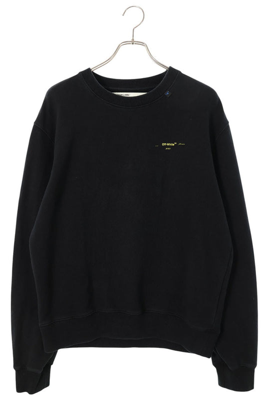 OFF-WHITE 19AW Back Paint Arrow Logo Sweatshirt Black Size M