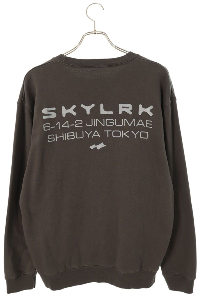 SKYLRK Tokyo Pop-Up Limited Back Logo Sweat Gray Size L
