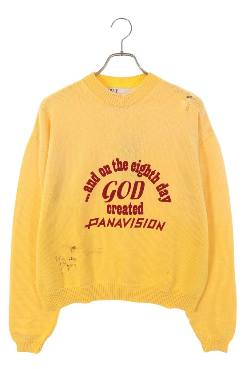 Paly Hollywood 26SS Front Patch Knit Sweatshirt Size L