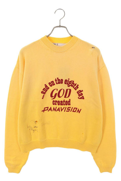 Paly Hollywood 26SS Front Patch Knit Sweatshirt Size L