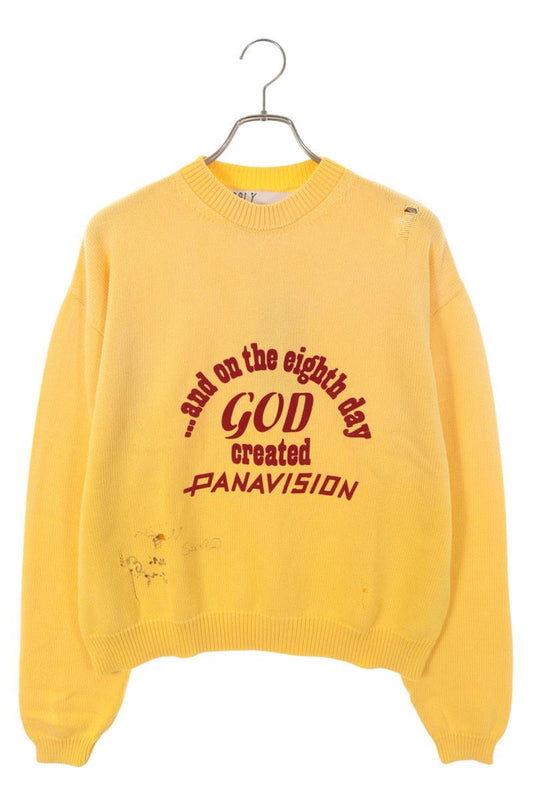 Paly Hollywood 26SS Front Patch Knit Sweatshirt Size L