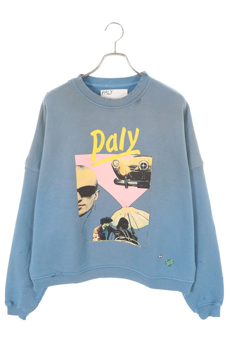 Paly Hollywood 26SS Graphic Print Sweatshirt Blue Size XS
