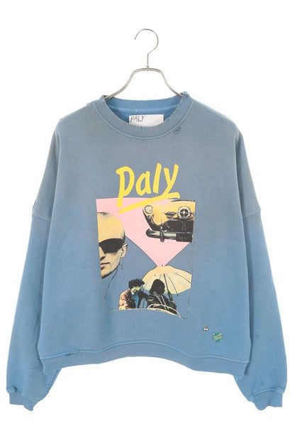 Paly Hollywood 26SS Graphic Print Sweatshirt Blue Size XS