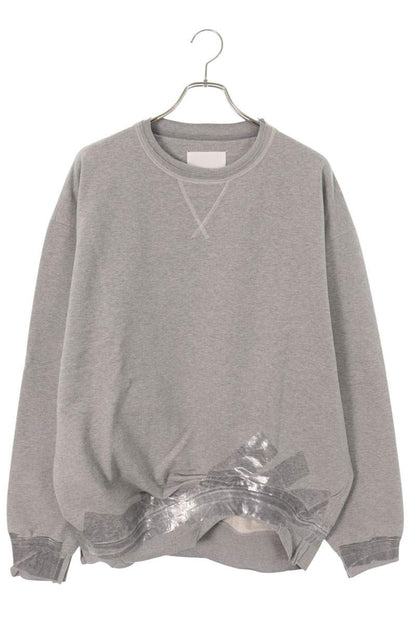 Maison Margiela 26SS Cotton Taped Sweatshirt Gray Size M