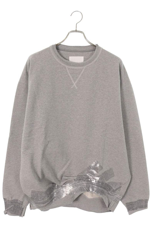Maison Margiela 26SS Cotton Taped Sweatshirt Gray Size M