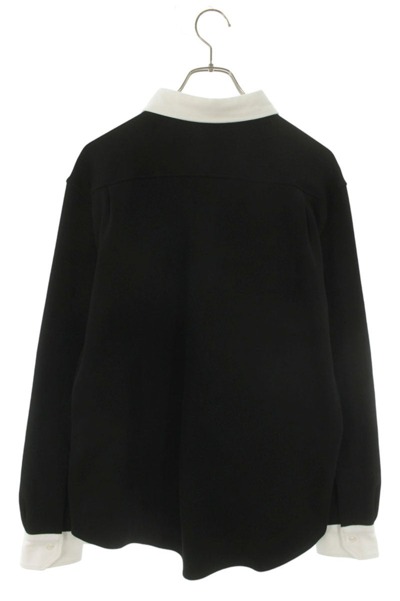 CELINE 26SS Bicolor Polo Sweatshirt Black/White Size M