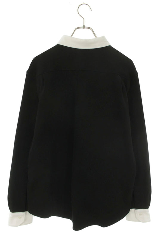 CELINE 26SS Bicolor Polo Sweatshirt Black/White Size M