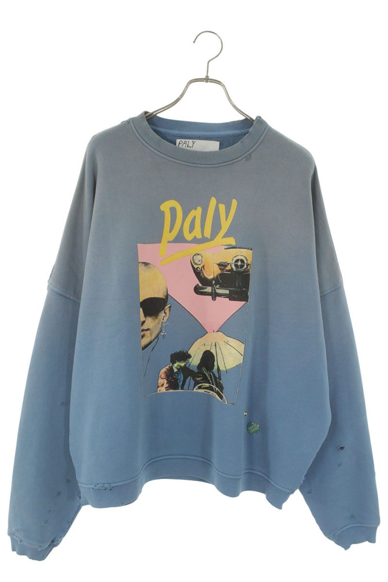 Paly Hollywood 26SS Graphic Print Sweatshirt Blue Size M