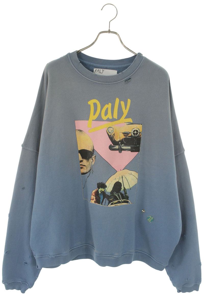 Paly Hollywood 26SS Graphic Print Sweatshirt Blue Size XL