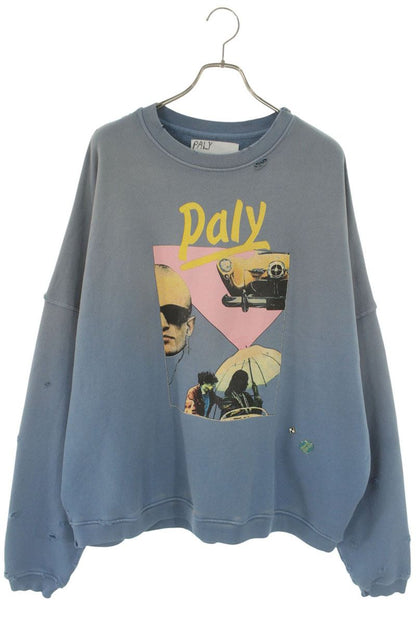 Paly Hollywood 26SS Graphic Print Sweatshirt Blue Size XL