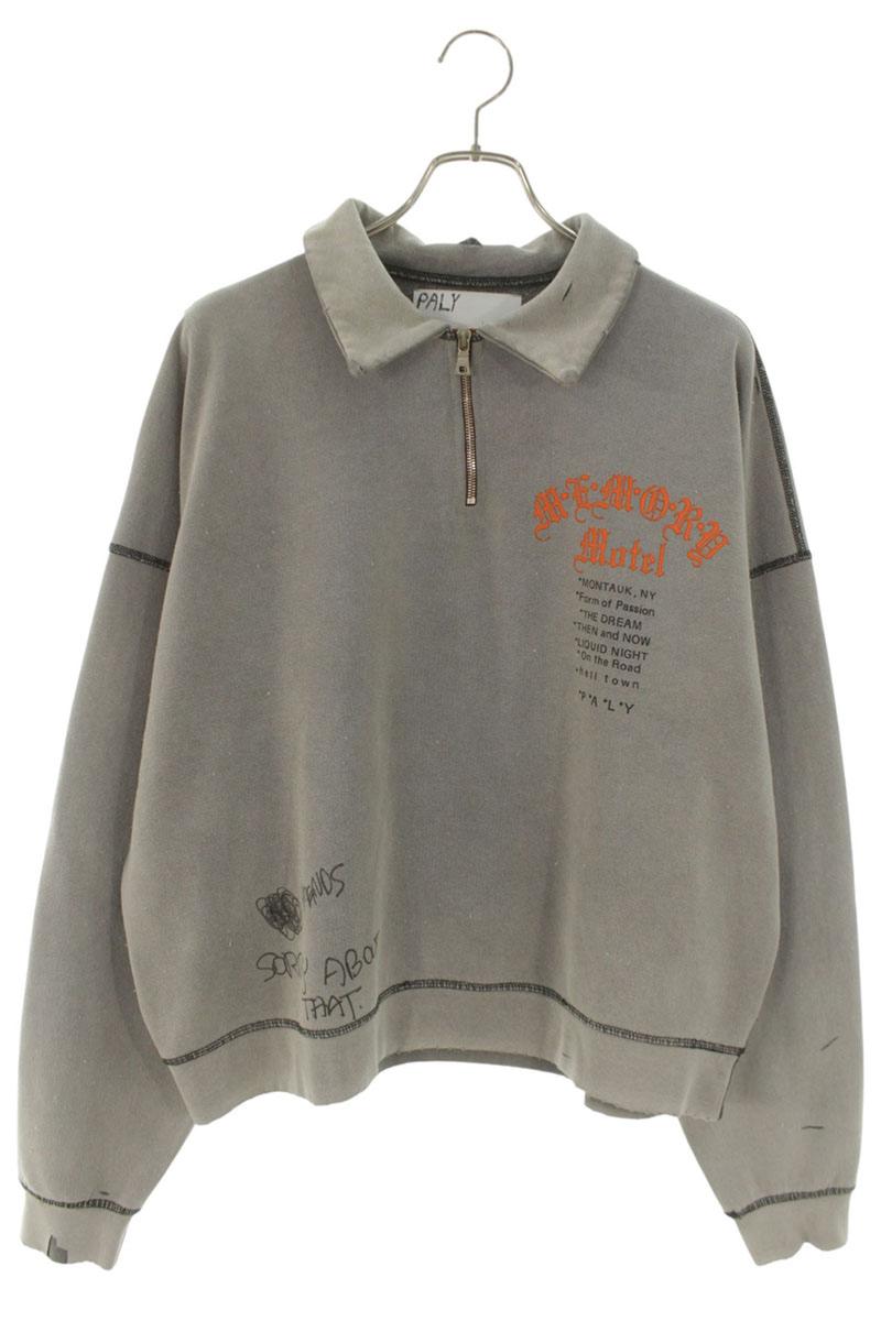 Paly Hollywood 26SS Message Embroidered Polo Sweat Size XS