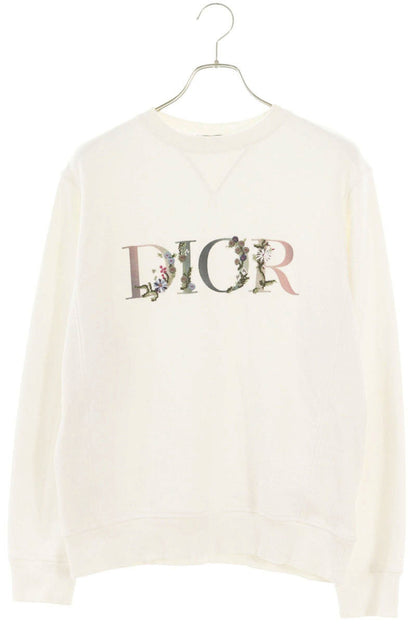 DIOR 113J687A0531 Flower Embroidered Logo Sweatshirt Size XS