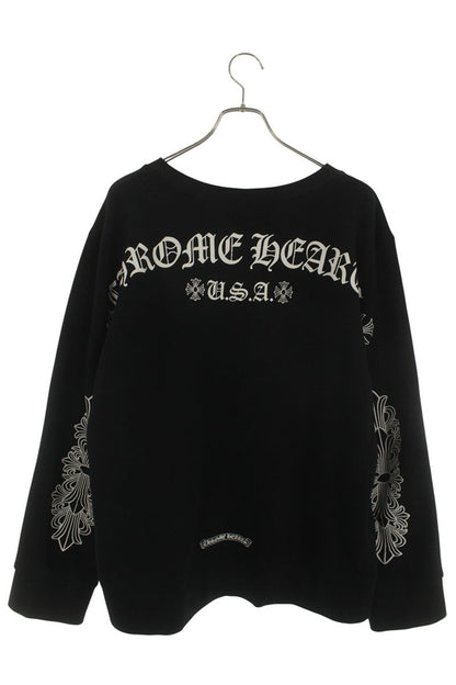Chrome Hearts Floral Back Arch Logo Sweatshirt Black Size XL