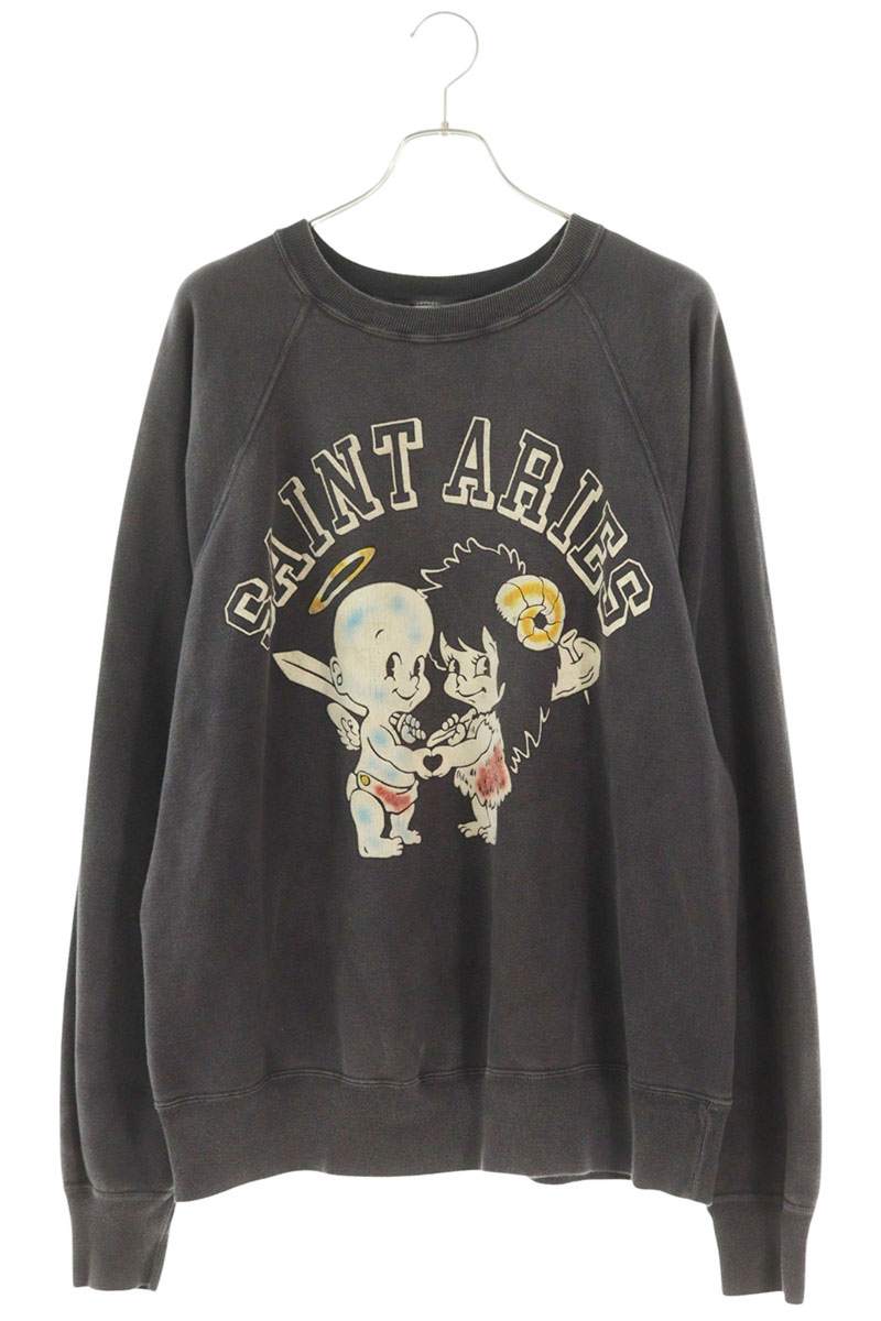 SAINT MICHAEL 23AW x Aries Vintage Sweatshirt Dark Size XL
