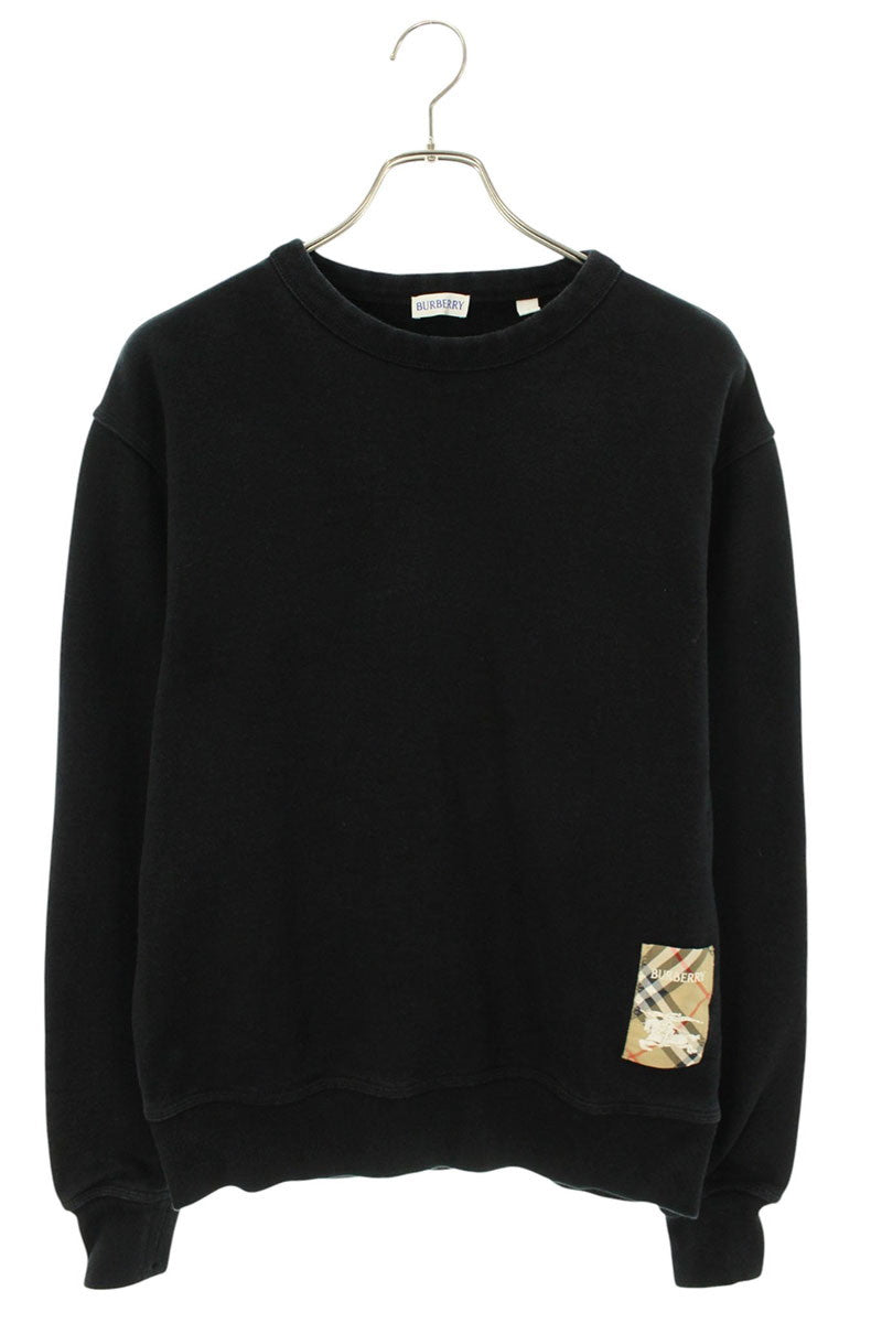 Burberry 8101889 Check Label Crewneck Sweatshirt Size M