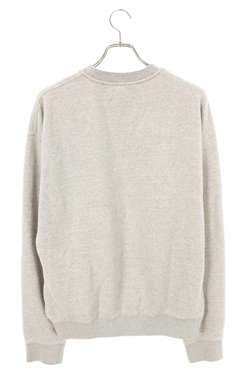 JILSANDER 25AW Logo Print Cropped Sweatshirt Gray Size M