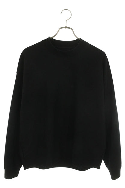JILSANDER Wool Melton Crewneck Sweatshirt Black Size 44