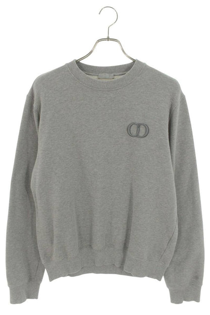 DIOR CD Icon Crewneck Sweatshirt Gray Size L