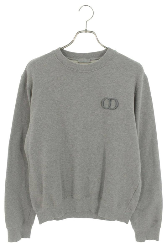 DIOR CD Icon Crewneck Sweatshirt Gray Size L