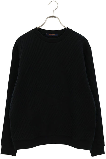 LOUISVUITTON Monogram Jacquard Sweatshirt Black Size S