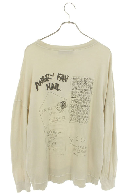 OUR LEGACY SLACK SWEATSHIRT Graphic Print Light Beige Size 44