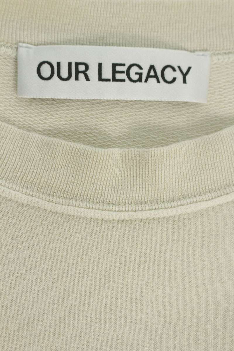 OUR LEGACY SLACK SWEATSHIRT Graphic Print Light Beige Size 44