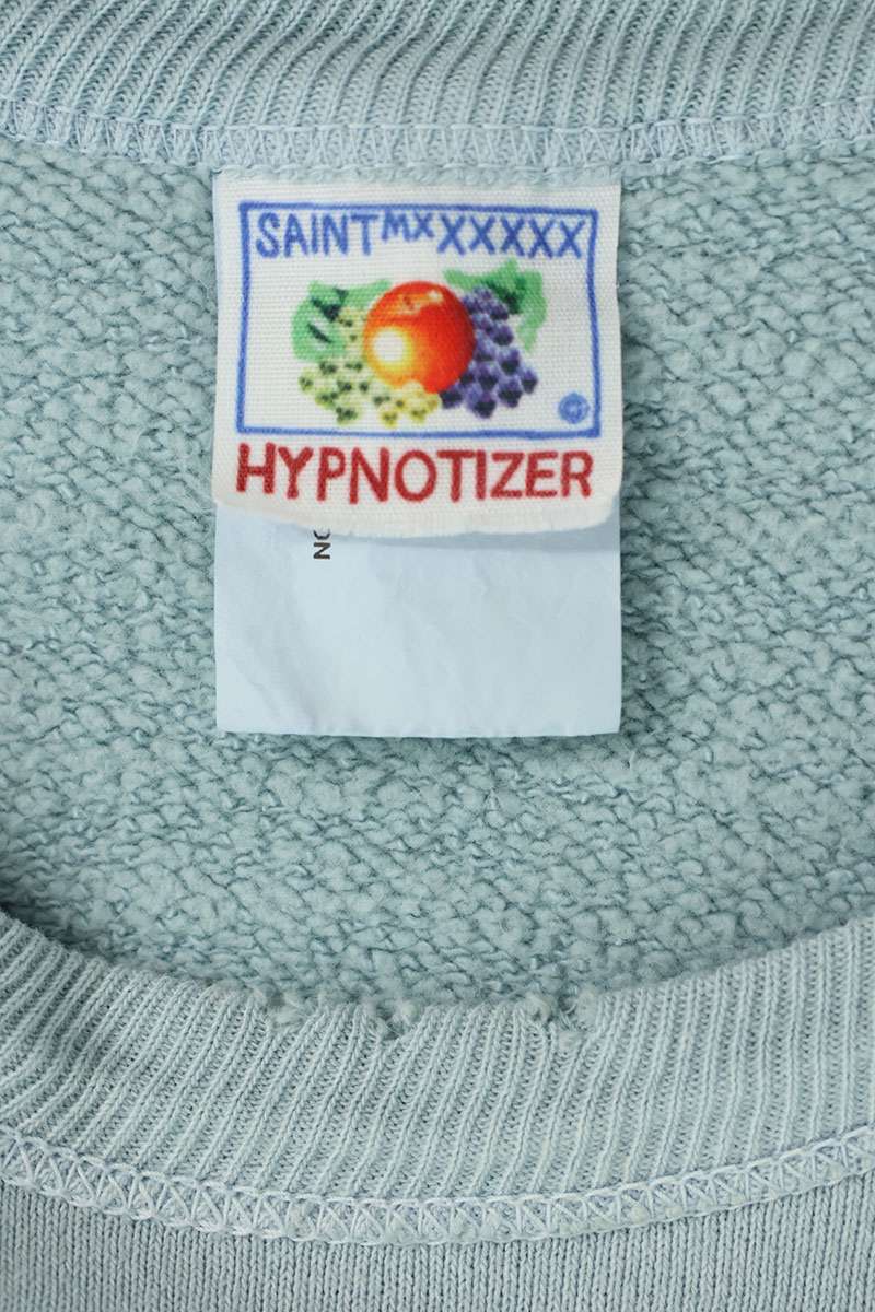 SAINT MICHAEL Vintage Graphic Print Sweatshirt Blue Size L