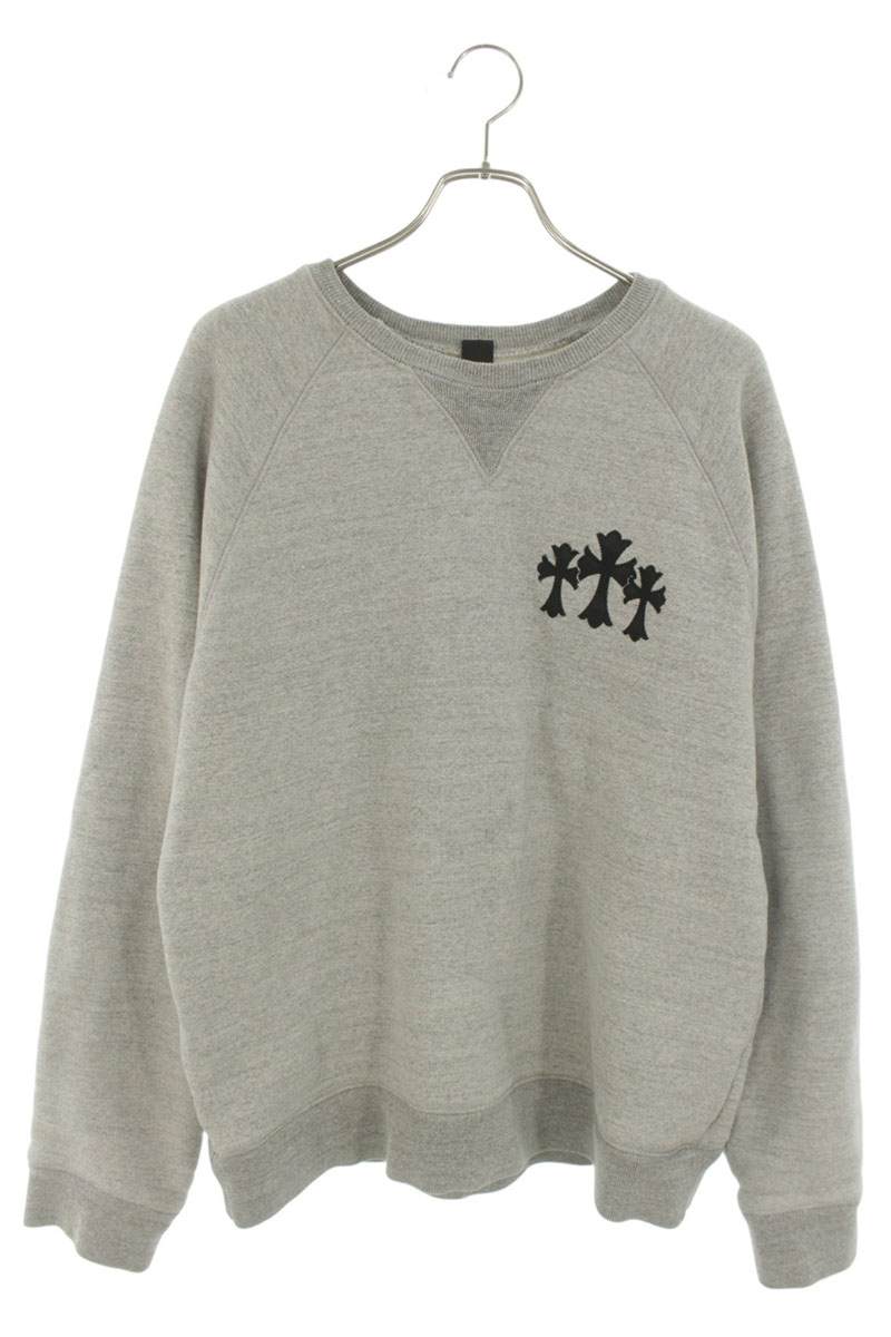 Chrome Hearts Back CH Logo Embroidered Sweatshirt Size XL