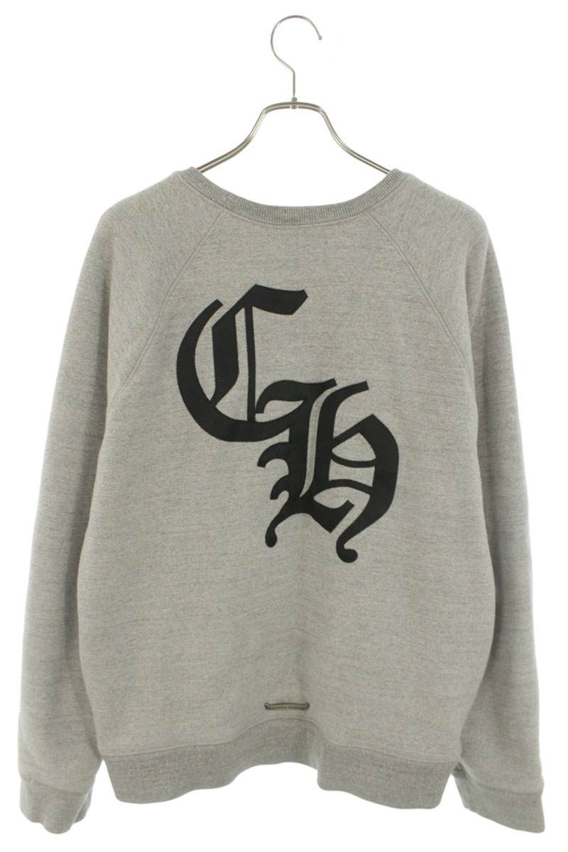 Chrome Hearts Back CH Logo Embroidered Sweatshirt Size XL