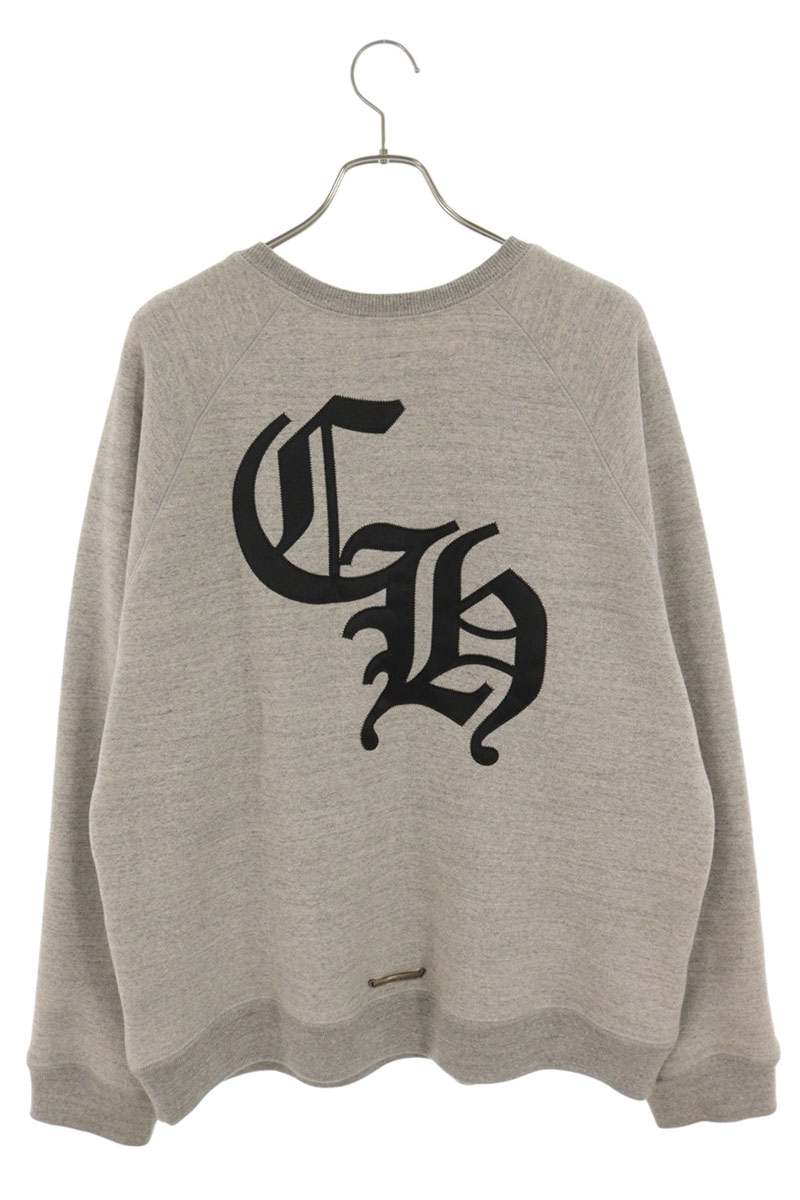 Chrome Hearts Back CH Logo Embroidered Gray Size XL