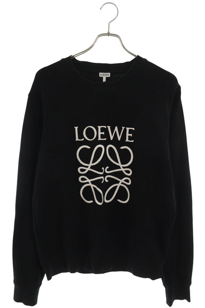 LOEWE Anagram Logo Embroidery Sweatshirt Black Size L