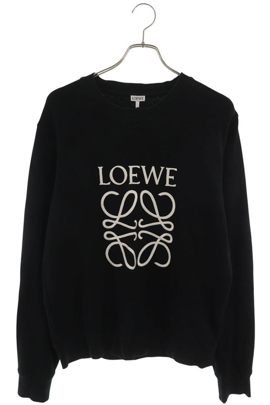 LOEWE Anagram Logo Embroidery Sweatshirt Black Size L