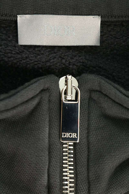 DIOR DIORLING Half-Zip Sweatshirt Gray Size XL