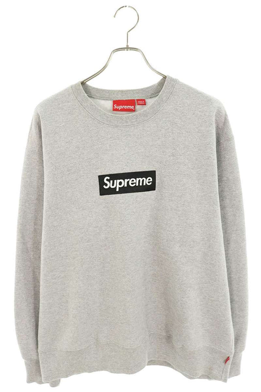 SUPREME 22AW Box Logo Crewneck Sweatshirt Gray Size M