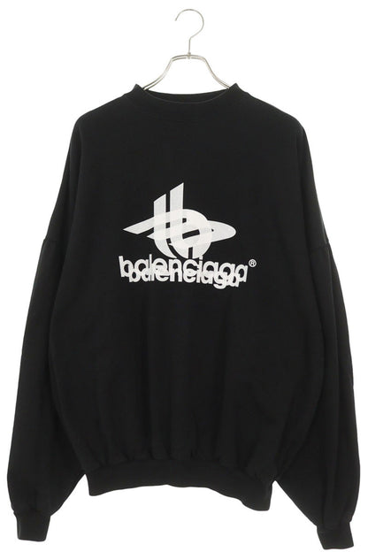 BALENCIAGA Sport Crewneck Sweatshirt Black Size S