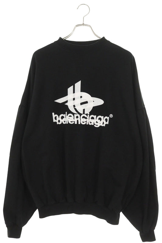 BALENCIAGA Sport Crewneck Sweatshirt Black Size S