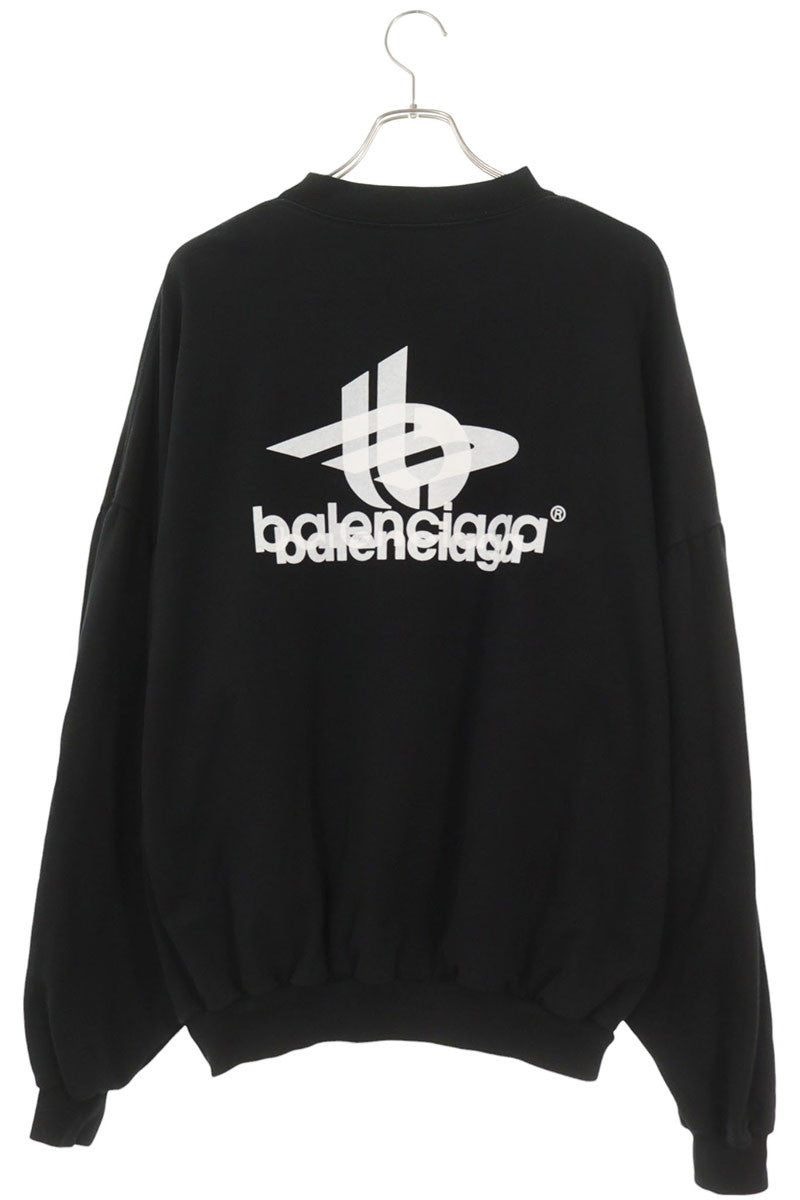 BALENCIAGA Sport Crewneck Sweatshirt Black Size S