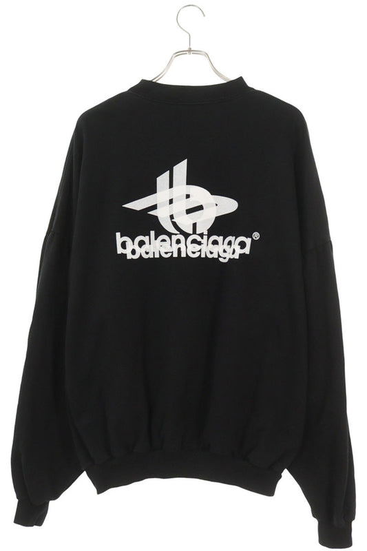 BALENCIAGA Sport Crewneck Sweatshirt Black Size S