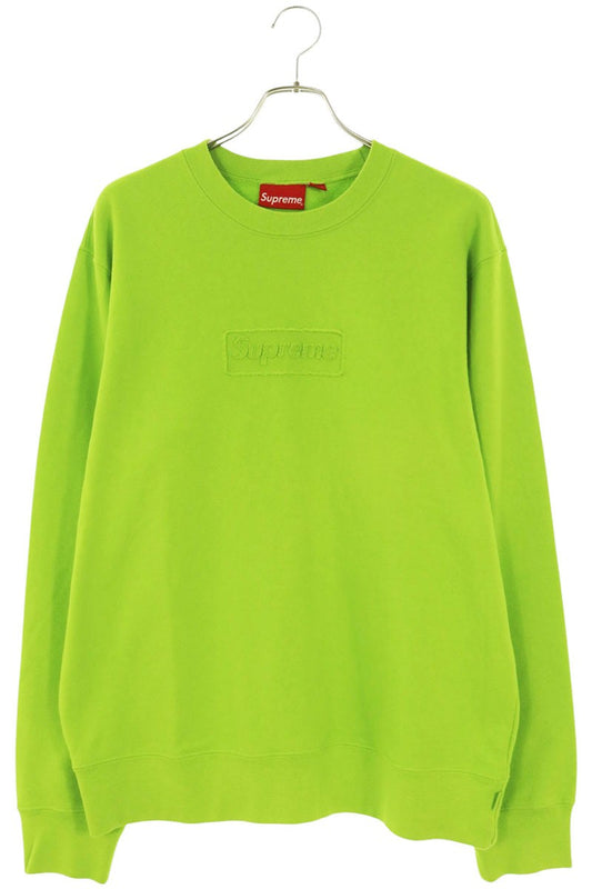 SUPREME Cutout Logo Crewneck Sweatshirt Green Size M