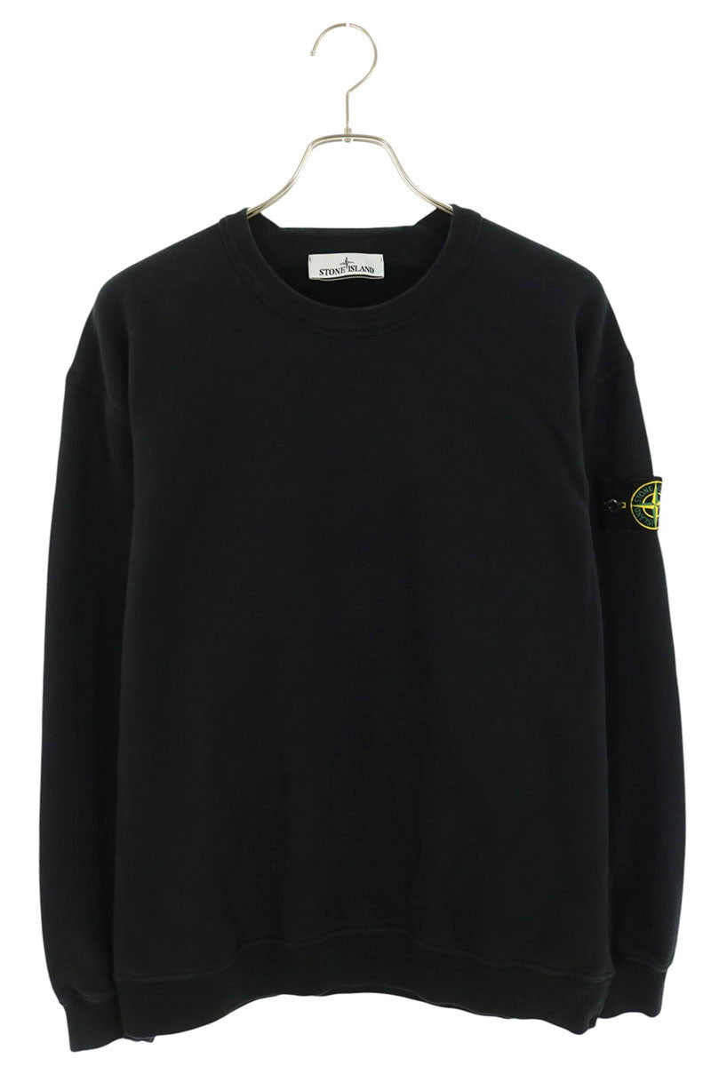 STONEISLAND Patch Logo Cotton Sweatshirt Black Size L