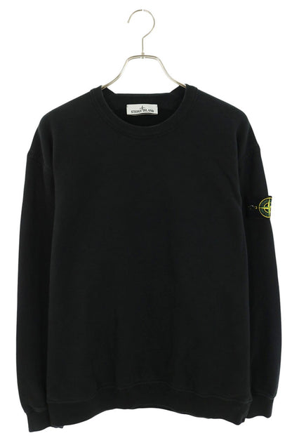 STONEISLAND Patch Logo Cotton Sweatshirt Black Size L